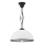RETRO-stiilis laelamp varrega, 1xE27/60W/230V, must/valge