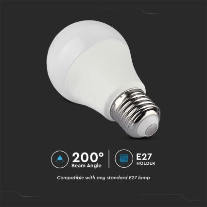 RGB LED Hämardatav pirn A60 E27/8,5W/230V 4000K + kaugjuhtimispult