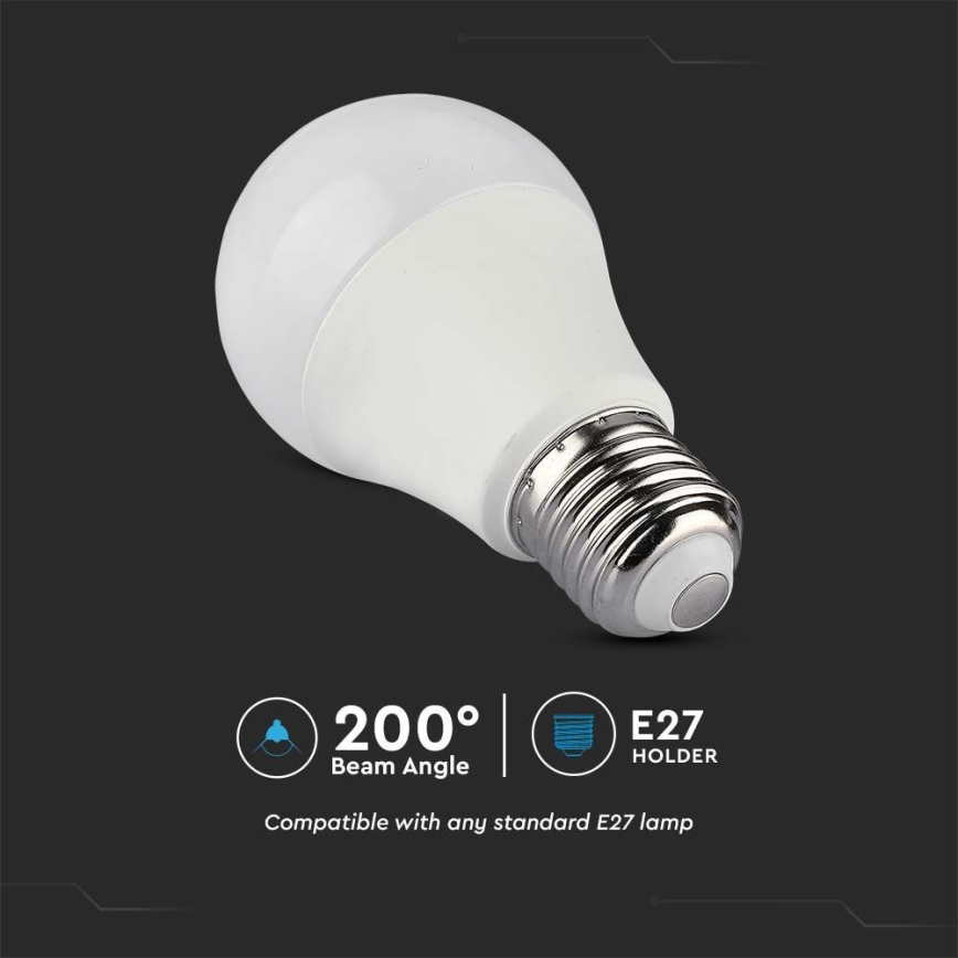 RGB LED Hämardatav pirn A60 E27/8,5W/230V 4000K + kaugjuhtimispult