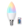 RGB LED Hämardatav pirn E14/4,8W/230V 3000K + kaugjuhtimispult - Aigostar