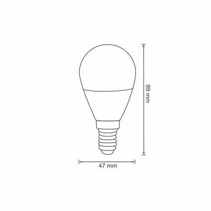 RGB LED Hämardatav pirn G45 E14/5,5W/230V 3000-6500K Wi-fi Tuya