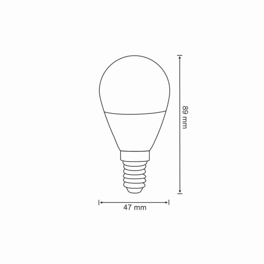 RGB LED Hämardatav pirn G45 E14/5,5W/230V 3000-6500K Wi-fi Tuya