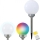 RGB LED-lamp päikesepatareiga LED-RGB/0,2W/AA 1,2V/600mAh IP44