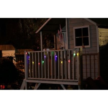 RGB LED Päikesepaneeliga valgusti 20xLED/1,2V 300 mAh IP44