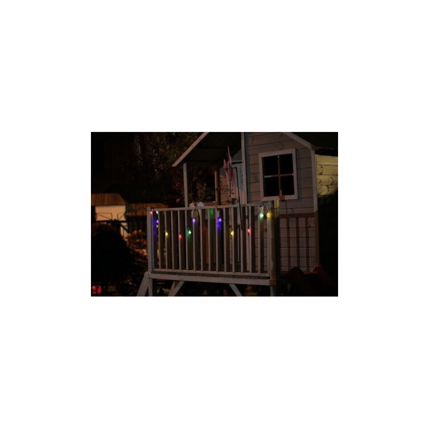 RGB LED Päikesepaneeliga valgusti 20xLED/1,2V 300 mAh IP44