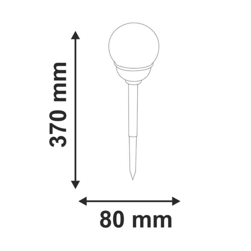 RGB LED Päikesepaneeliga valgusti LED/0,04W/1,2V 600 mAh IP44