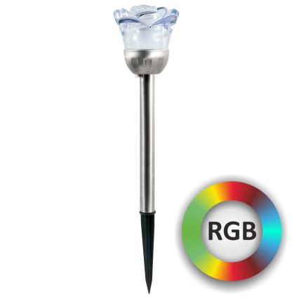 RGB LED Päikesepaneeliga valgusti ROSE LED/1,2V 100 mAh IP44