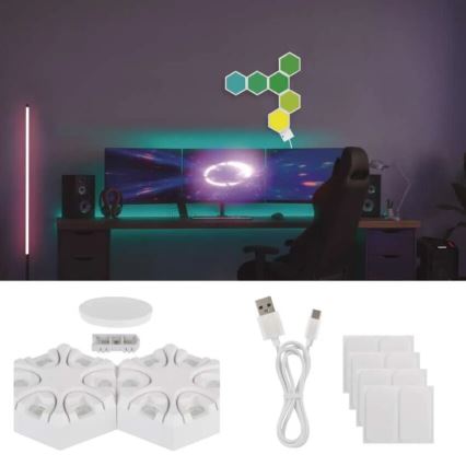 RGBIC Hämardatav laualamp GoSmart LED/5,5W/230V Wi-Fi Tuya