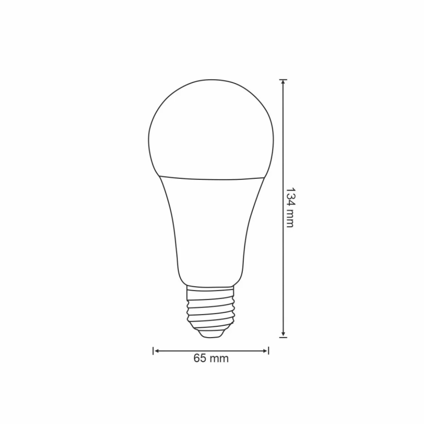 RGBW LED Hämardatav pirn A65 E27/11W/230V 2700-6500K Wi-Fi Tuya
