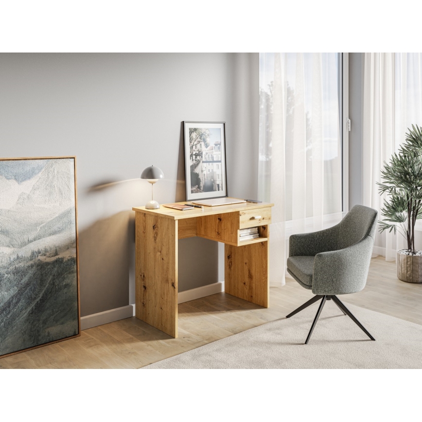 RICO kirjutuslaud, artisan-tammeviimistlusega