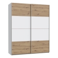 Riidekapp KARO 170x210 cm valge/artisani tamm