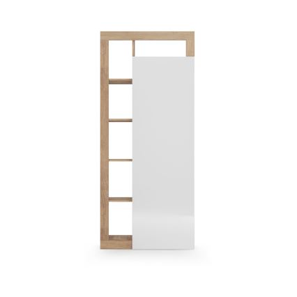 Riidekapp LENOR 91x209 cm valge/pruun