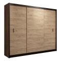 Riidekapp liugustega SAPHIRA 250x215 cm craft tamme viimistlusega