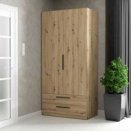 Riidekapp MARO 100x213 cm tamm Artisan