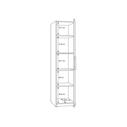Riidekapp MARO 51x213 cm artisan-tamm