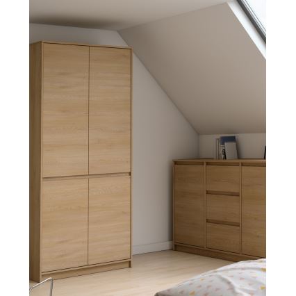 Riidekapp MIYABI 90x198x52 cm, tamm Cremona