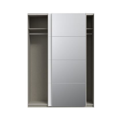 Riidekapp peegliga KARO 150x210 cm valge