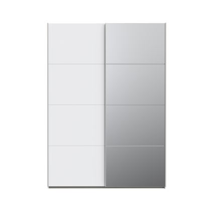 Riidekapp peegliga KARO 150x210 cm valge