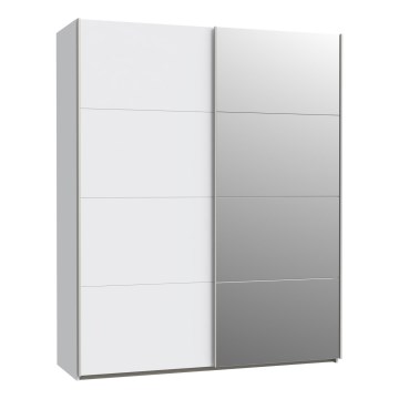Riidekapp peegliga KARO 170x210 cm valge