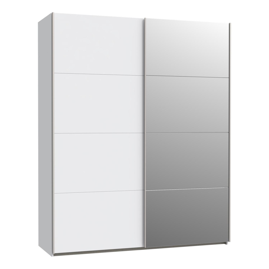Riidekapp peegliga KARO 170x210 cm valge