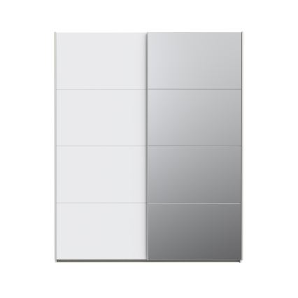 Riidekapp peegliga KARO 170x210 cm valge