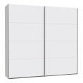 Riidekapp peegliga KARO 220x210 cm valge