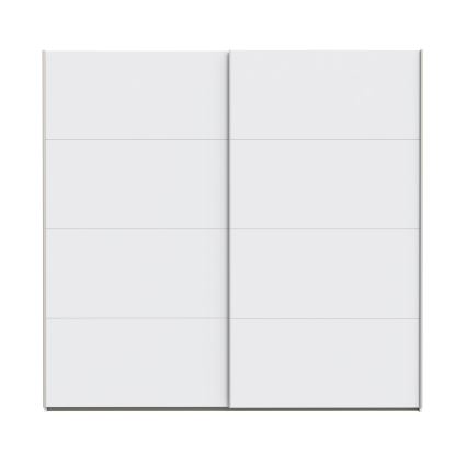 Riidekapp peegliga KARO 220x210 cm valge