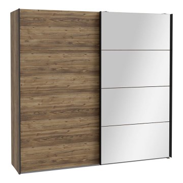 Riidekapp peegliga OREN 220x210 cm, artisan-tamm