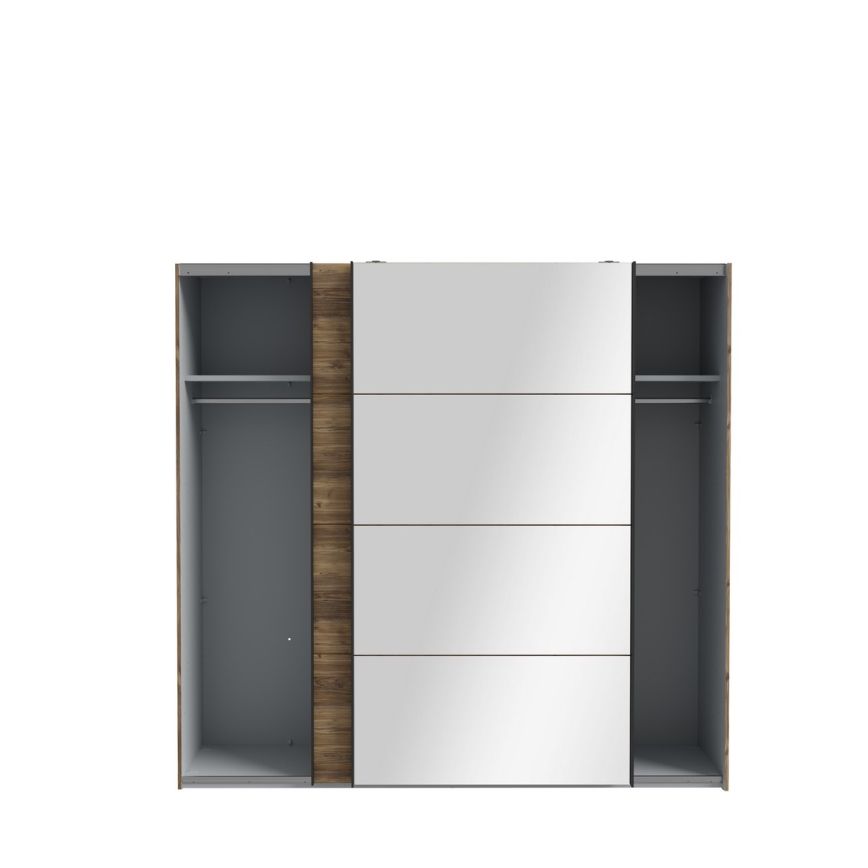 Riidekapp peegliga OREN 220x210 cm artisan-tamm