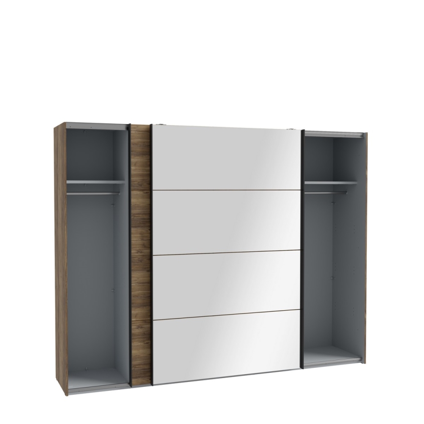 Riidekapp peegliga OREN 270x210 cm tamm artisan