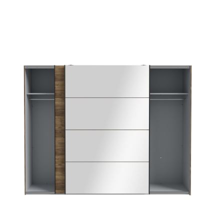 Riidekapp peegliga OREN 270x210 cm tamm artisan