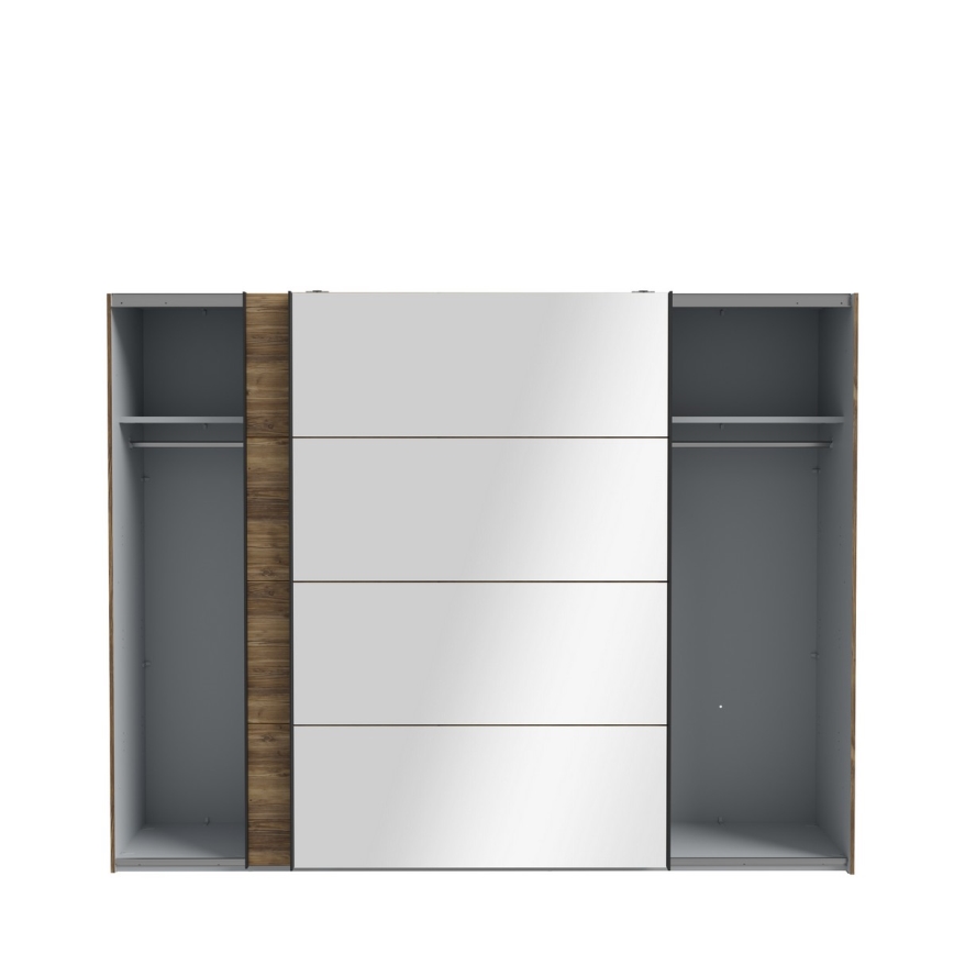 Riidekapp peegliga OREN 270x210 cm tamm artisan