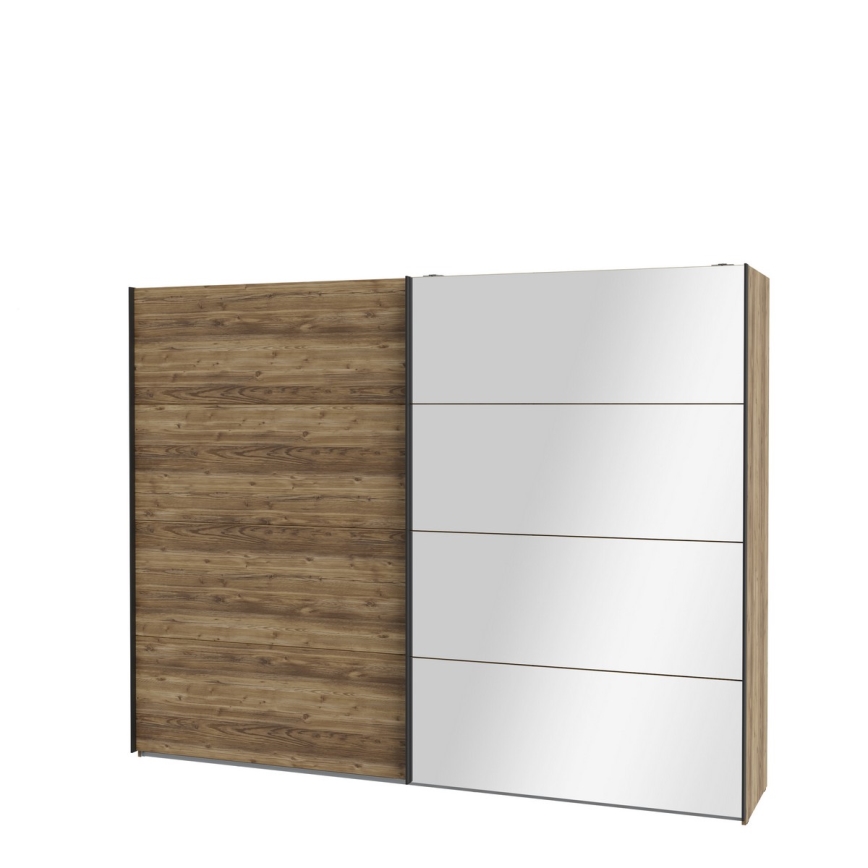 Riidekapp peegliga OREN 270x210 cm tamm artisan