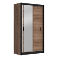 Riidekapp peegliga SABRINA 120x215 cm craft tamm
