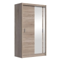 Riidekapp peegliga SABRINA 120x215 cm sonoma tamm