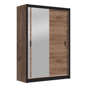 Riidekapp peegliga SABRINA 150x215 cm craft tamm