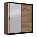 Riidekapp peegliga SABRINA 180x215 cm craft tamm