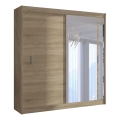 Riidekapp peegliga SABRINA 180x215 cm sonoma tamm