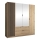 Riidekapp peegliga VISTA 200x215 cm artisan-tamm/grafiit