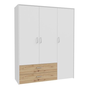 Riidekapp URO 152x190 cm tamm artisan/valge