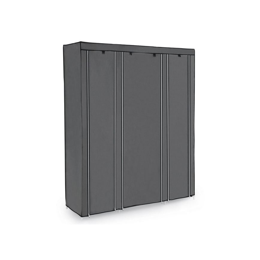 Riidest riidekapp riiulite ja riidevarraga MATIS 150x175 cm hall