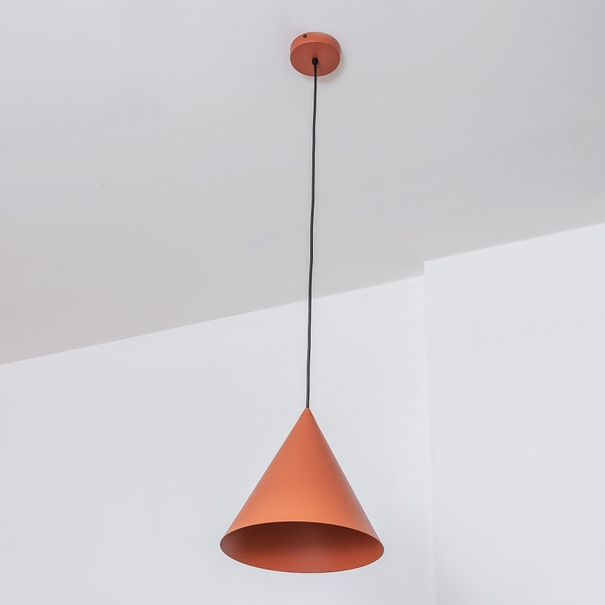 Ripats kaabliga ETNA II 1xE27/15W/230V Ø 18,5 cm oranž