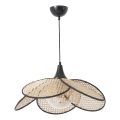 Ripats põrandal FUME 1xE27/40W/230V diameeter 45 cm must/bež