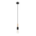 Ripatsi lambi SIMON 1xE27/60W/230V must/buugipuit
