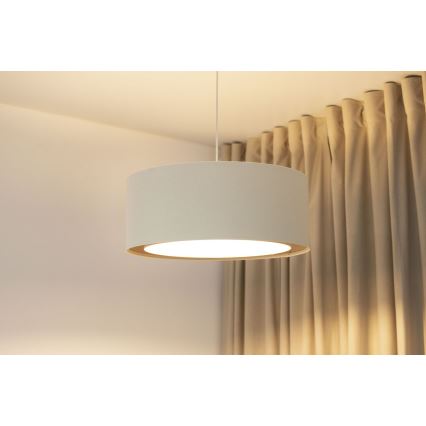 Ripatslaelamp kaabliga BOHO TRINITI 1xE27/60W/230V, läbimõõt 50 cm, kreemjas