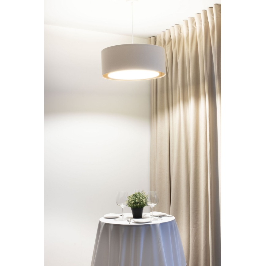 Ripatslaelamp kaabliga BOHO TRINITI 1xE27/60W/230V, läbimõõt 50 cm, kreemjas