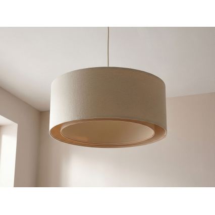 Ripatslaelamp kaabliga BOHO TRINITI 1xE27/60W/230V, läbimõõt 50 cm, kreemjas