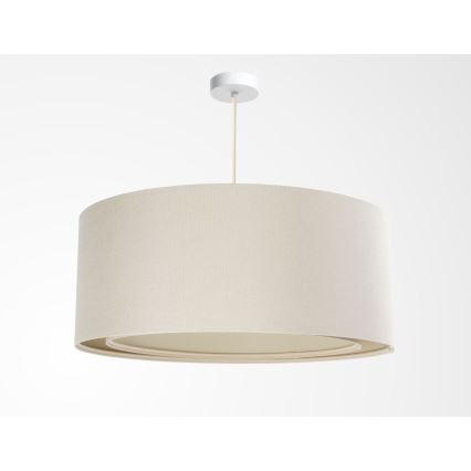 Ripatslaelamp kaabliga BOHO TRINITI 1xE27/60W/230V, läbimõõt 50 cm, kreemjas