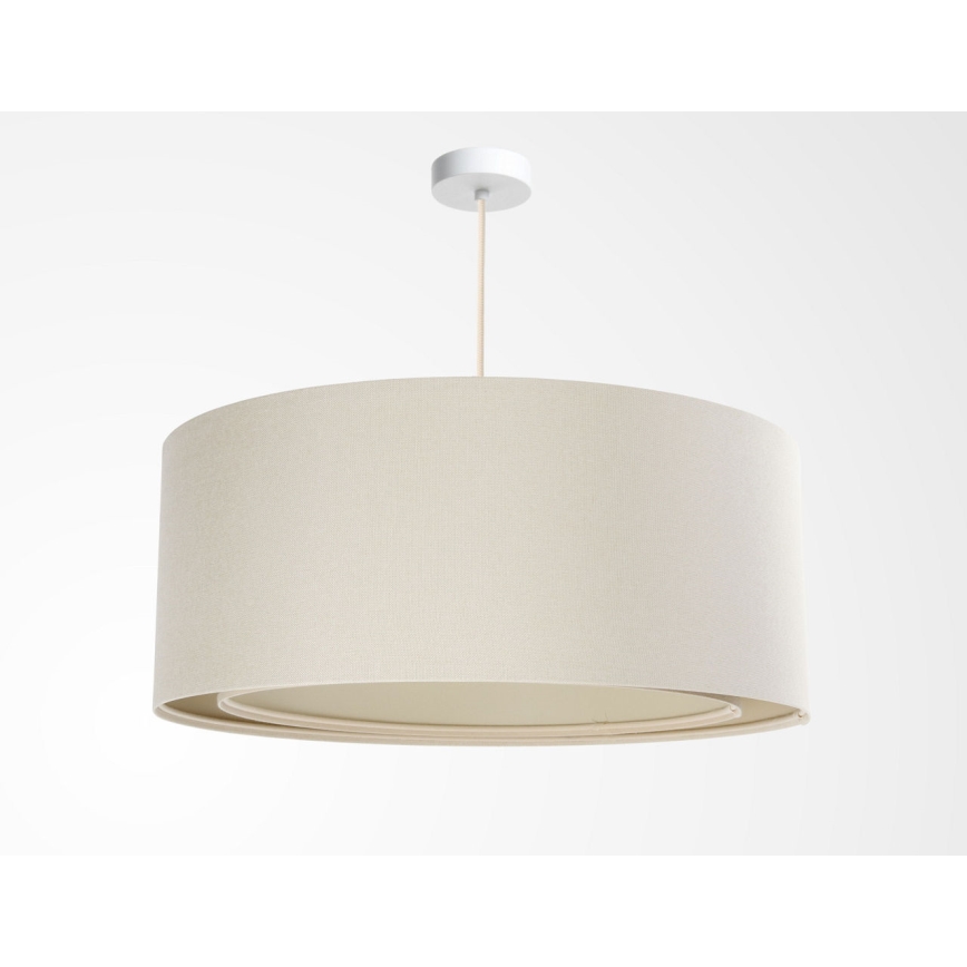Ripatslaelamp kaabliga BOHO TRINITI 1xE27/60W/230V, läbimõõt 50 cm, kreemjas