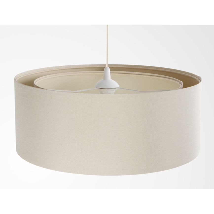 Ripatslaelamp kaabliga BOHO TRINITI 1xE27/60W/230V, läbimõõt 50 cm, kreemjas
